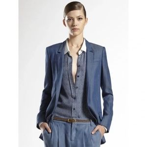 Gucci Silk Single Button Blazer